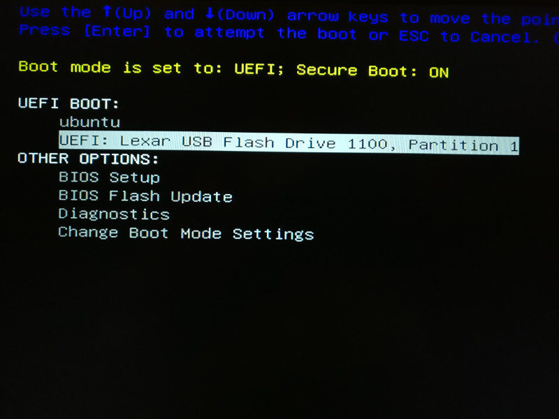install ubuntu from usb windows 10 dell
